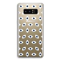 Eyes pattern: Samsung Galaxy Note 8 Transparant Hoesje