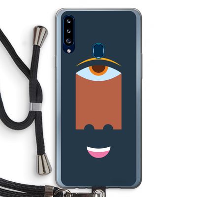 Mono M: Samsung Galaxy A20s Transparant Hoesje met koord