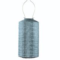 Cylinder 18 Topaze Grey Blue Solar lampion - Lumiz