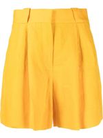 Blazé Milano short plissé à taille haute - Jaune