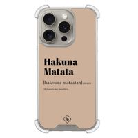 iPhone 15 Pro shockproof hoesje - Hakuna matata
