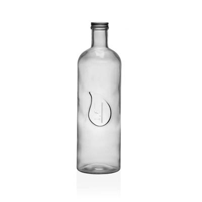 Fles Versa 1,6 L Druppel Glas Aluminium 9,8 x 32,5 x 9,8 cm