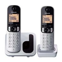 Draadloze telefoon Panasonic KXTGC212SPS Amber Zilverkleurig Metaal