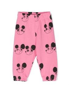 Mini Rodini pantalon de jogging à imprimé graphique - Rose