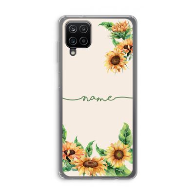 Zonnebloemen: Samsung Galaxy A12 Transparant Hoesje