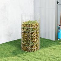 VidaXL Compostbak ø50x100 cm gegalvaniseerd staal