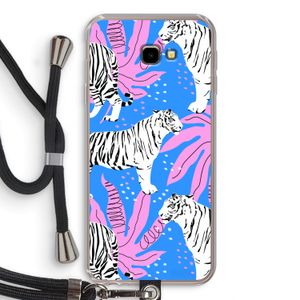 Tijger: Samsung Galaxy J4 Plus Transparant Hoesje met koord