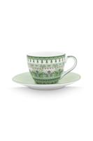 Pip Studio Espresso Kop & Schotel Lily&Lotus Moon Delight Licht Groen Pip Studio Espresso Kop & Schotel Lily&Lotus Moon Delight Licht Groen