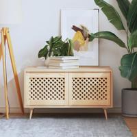 VidaXL Kastdeuren met latwerk 2 st 49,5x39,5 cm massief grenenhout