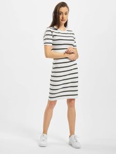 Urban Classics / jurk Stretch Stripe in wit Urban Classics / jurk Stretch Stripe in wit