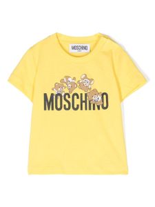 Moschino Kids t-shirt à motif Teddy Bear - Jaune