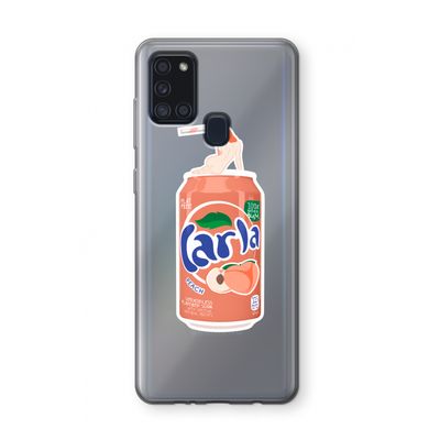 S(peach)less: Samsung Galaxy A21s Transparant Hoesje