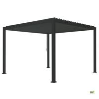 Overkapping vierkant M Alvaro Gazebo 360 cm x 400 cm Matt royal grey - Suns
