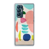 Bold Rounded Shapes: Oppo Find X3 Neo Transparant Hoesje