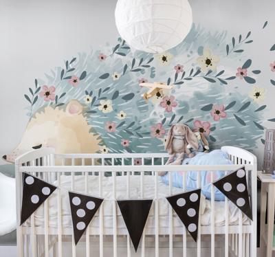 Fotobehang babykamer stekelvarken