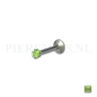 Labret 1.2 mm diamant groen