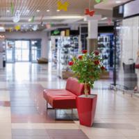 Kunstroos op stam 75cm - rood