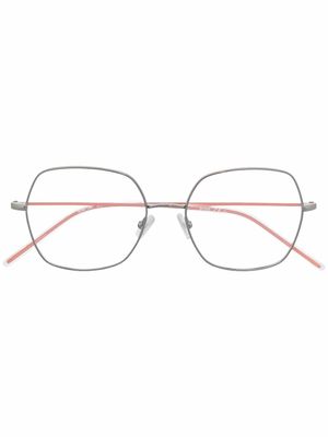 BOSS lunettes de vue à monture oversize - Argent
