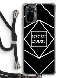 Negenduust geometrisch: Xiaomi Redmi Note 10 Pro Transparant Hoesje met koord