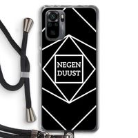 Negenduust geometrisch: Xiaomi Redmi Note 10 Pro Transparant Hoesje met koord