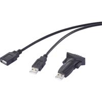 Renkforce USB 2.0, Serieel Adapter [1x USB - 1x RS232-stekker] 1.00 m