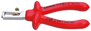 Knipex Afstriptang verchroomd dompelisolatie, VDE-getest 160 mm - 1107160