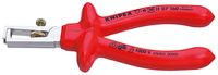 Knipex Afstriptang verchroomd dompelisolatie, VDE-getest 160 mm - 1107160