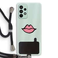 Kusje: Samsung Galaxy A52s 5G Transparant Hoesje met koord
