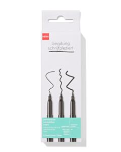 HEMA Permanente Markers 0.5-1-2mm - 4 Stuks