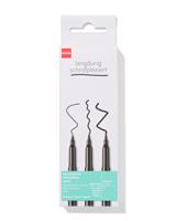 HEMA Permanente Markers 0.5-1-2mm - 4 Stuks