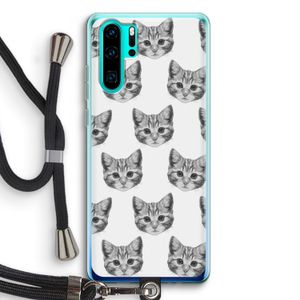 Kitten: Huawei P30 Pro Transparant Hoesje met koord