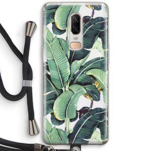 Bananenbladeren: OnePlus 6 Transparant Hoesje met koord