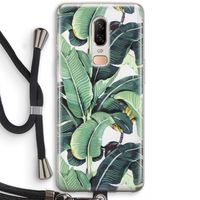 Bananenbladeren: OnePlus 6 Transparant Hoesje met koord