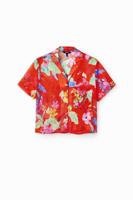 Kort resort shirt - RED - L