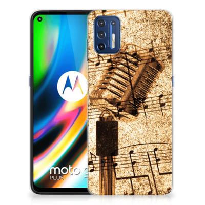 Motorola Moto G9 Plus | Siliconen hoesje | met foto Bladmuziek