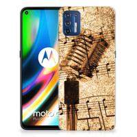 Motorola Moto G9 Plus | Siliconen hoesje | met foto Bladmuziek