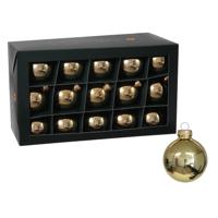 Kerstballen - 30x stuks - goud - glas - 6 cm - glans - kerstversiering