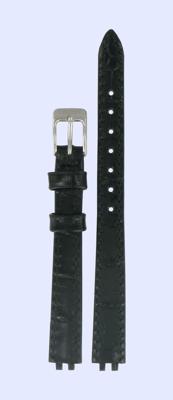 Horlogeband Tissot LOVELY / T600030316 / T0580096611600A / T0580091603100A Leder Zwart 6mm