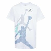 T-Shirt met Korte Mouwen voor kinderen Nike JDB GRADIENTE STACKED JM SS TEE 95D119 I1N Wit - Maat: 16 jaar