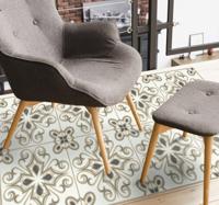 Marokkaanse stijl met bloemen modern vinyl tapijt