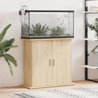 Aquariumstandaard Sonoma Eiken 81x36x73 cm Bewerkt Hout