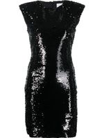 Philipp Plein robe brodée de sequins à design sans manches - Noir - thumbnail