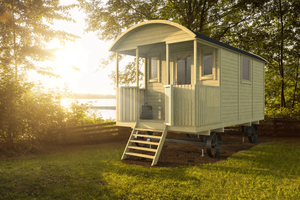 Tuindeco Paddy Circuswagen met veranda 480x240 cm- - Onbehandeld vurenhout- Tuindeco