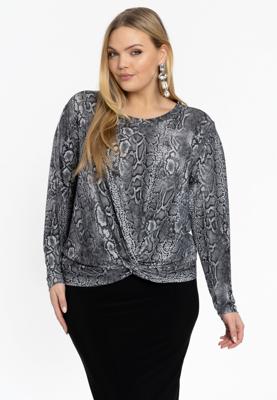 Yoek Tuniek met knoop | Grijs | Maat 38/40
