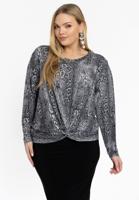 Yoek Tuniek met knoop | Grijs | Maat 42/44