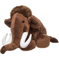 Pluche mammoet knuffel - 40 cm - bruin - prehistorisch - knuffeldier - voor kinderen - ijstijd