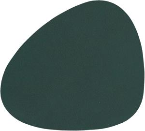 LIND DNA Onderzetter Nupo - Leer - Dark Green - 13 x 11 cm