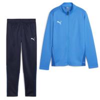 PUMA teamGOAL Trainingspak Full-Zip Kids Blauw Donkerblauw Wit - thumbnail