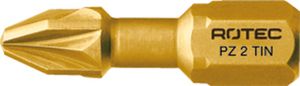 Rotec PRO Insertbit PZ 2 L=25mm C 6,3 Torsion TIN - 10 stuks - 8042002 - 804.2002