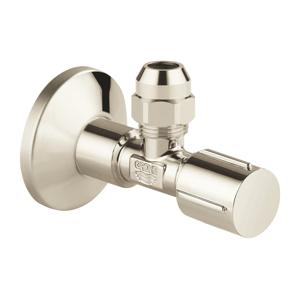 GROHE hoekstopkraan knel 1/2x3/8 m. metalen greep nikkel 22037BE0